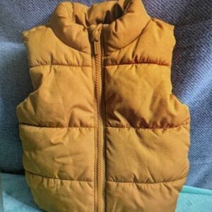 Kids Orange Puffer Vest